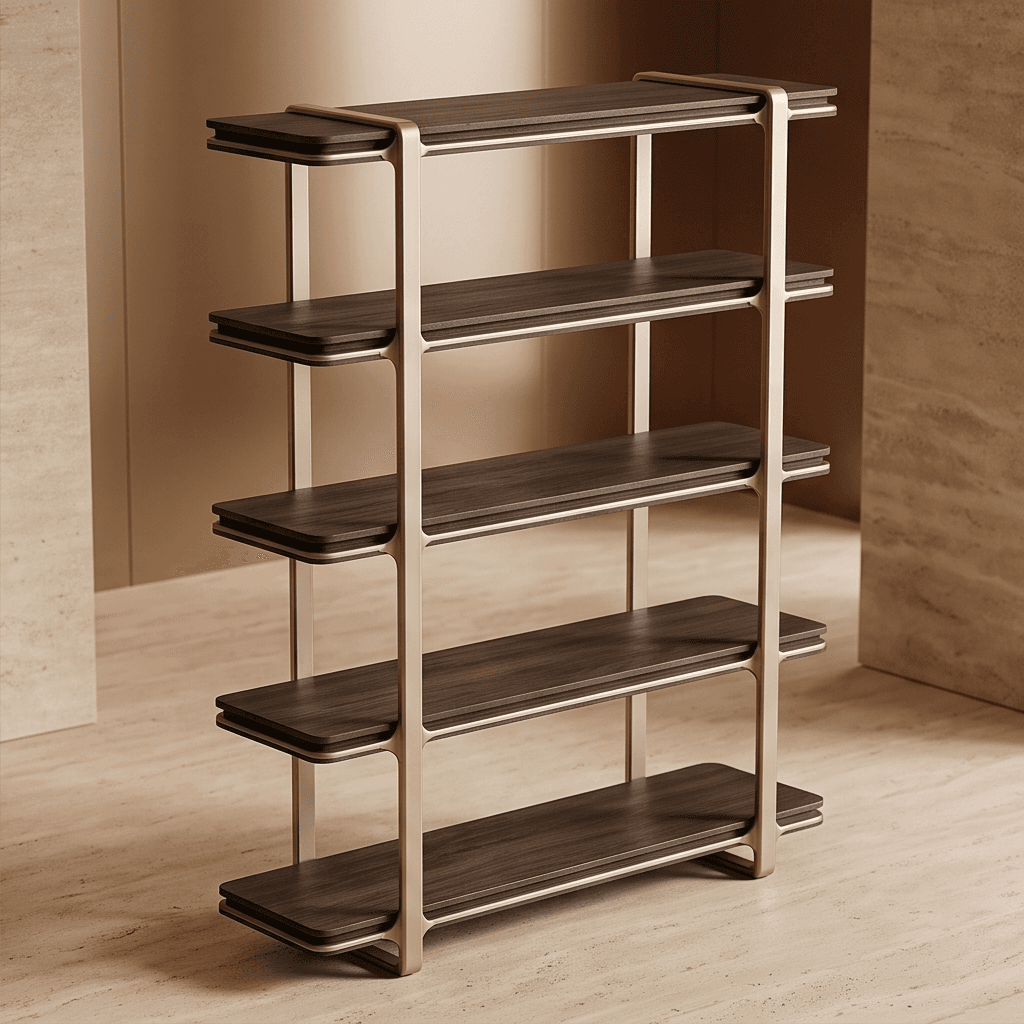Industrial Metal Wood Shelf