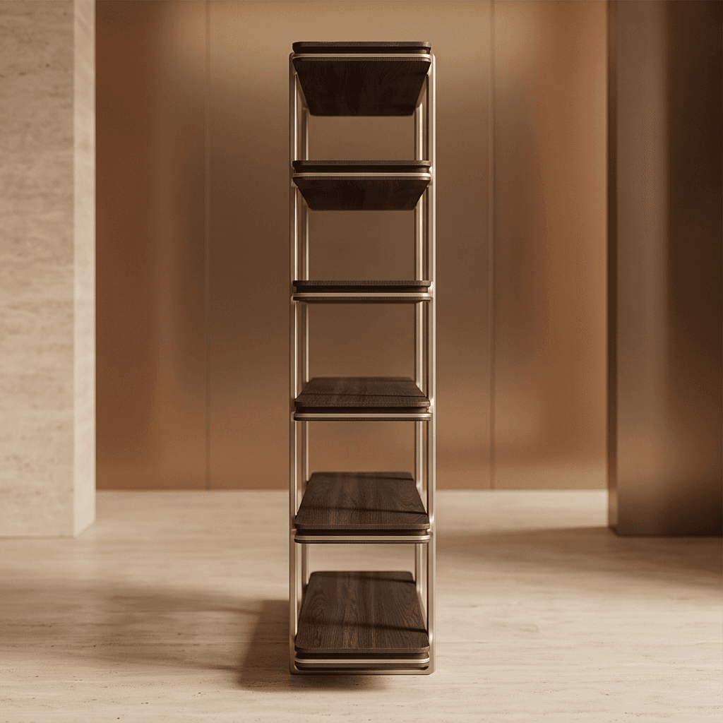 Industrial Metal Wood Shelf Angle 3