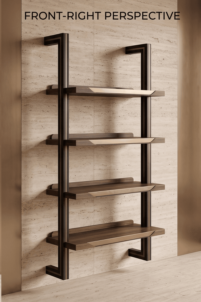 Industrial Metal Wood Shelf 2