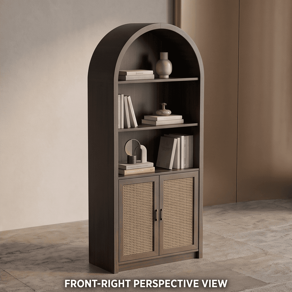 Modern Wooden Arch Shelf