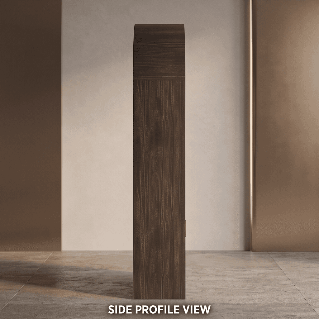 Modern Wooden Arch Shelf Angle 3